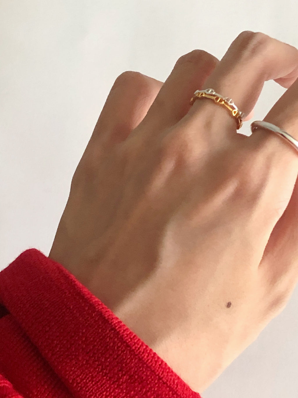 [925silver] mini chandelier ring