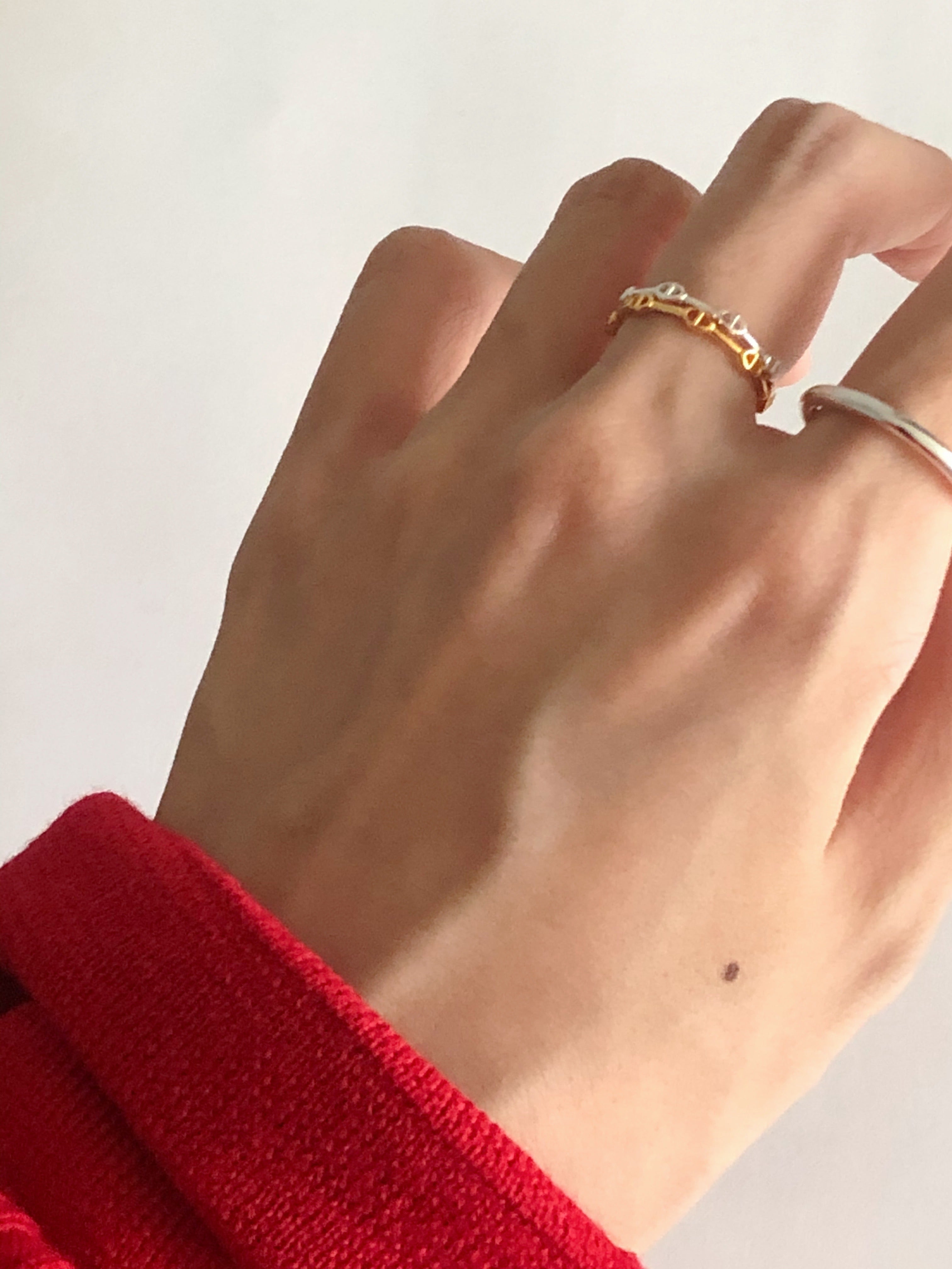 [925silver] mini chandelier ring