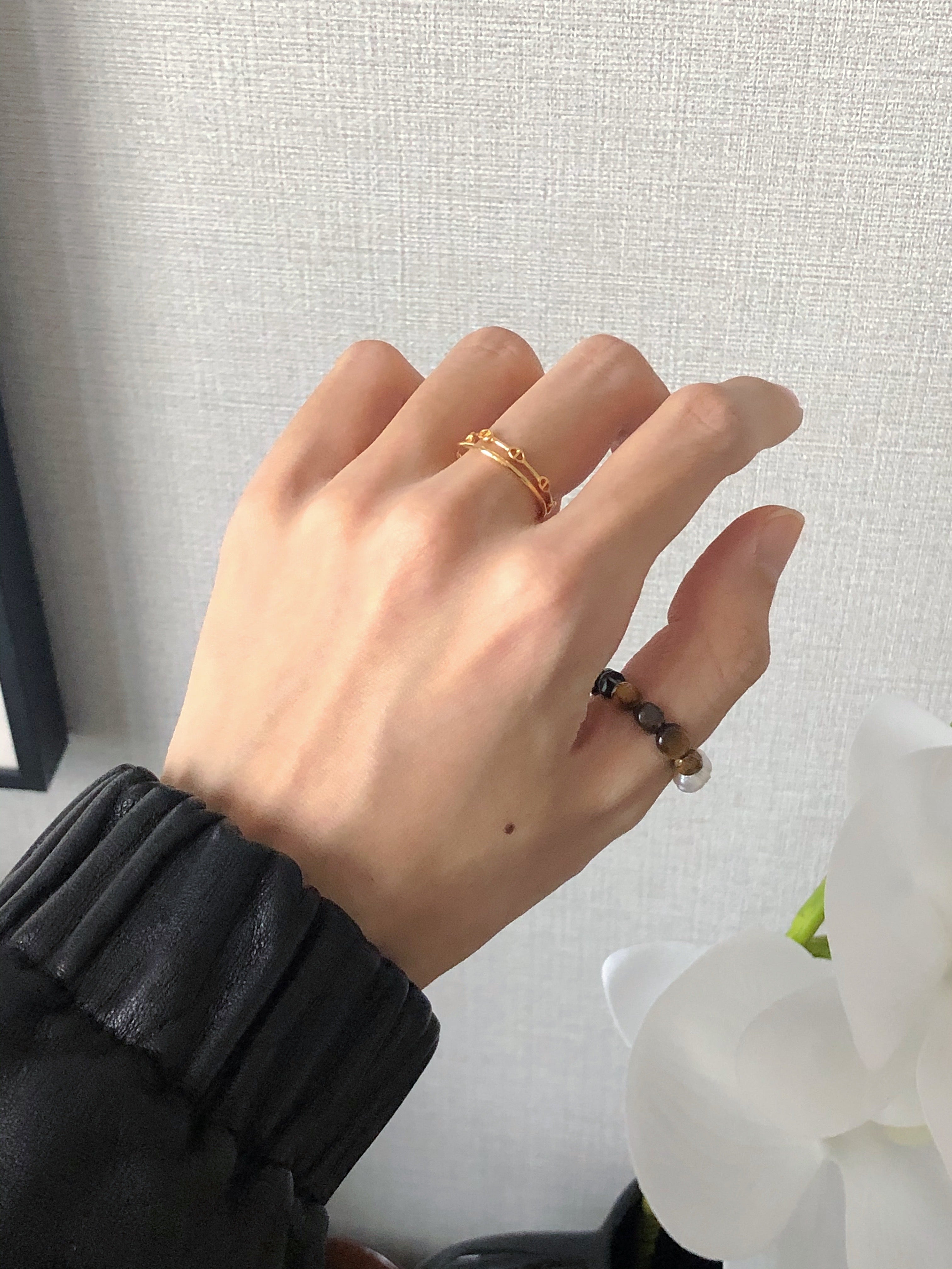 [925silver] mini chandelier ring