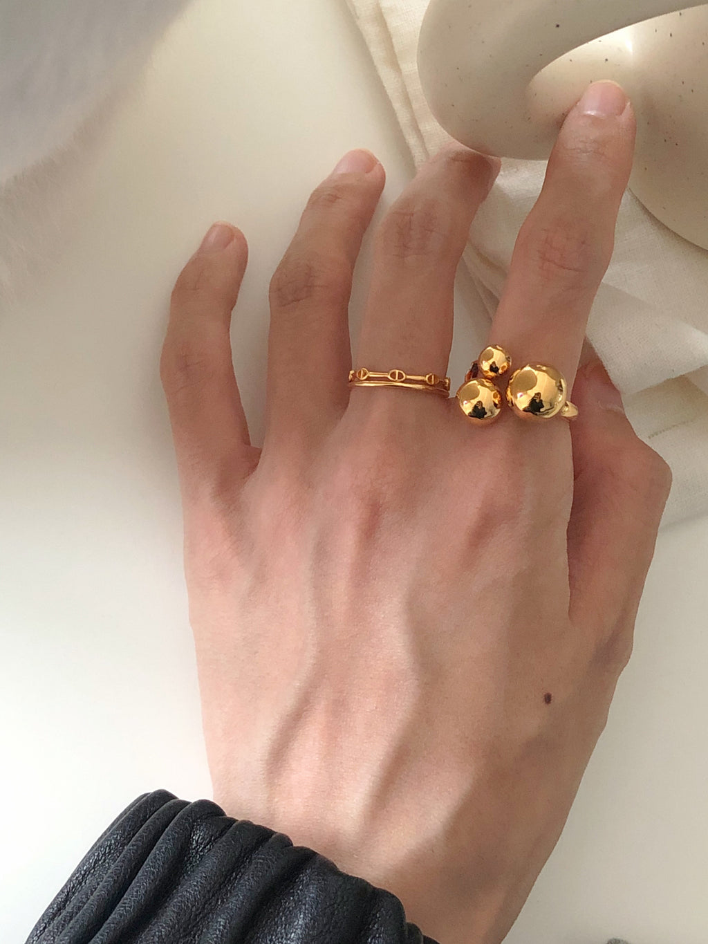 [925silver] mini chandelier ring