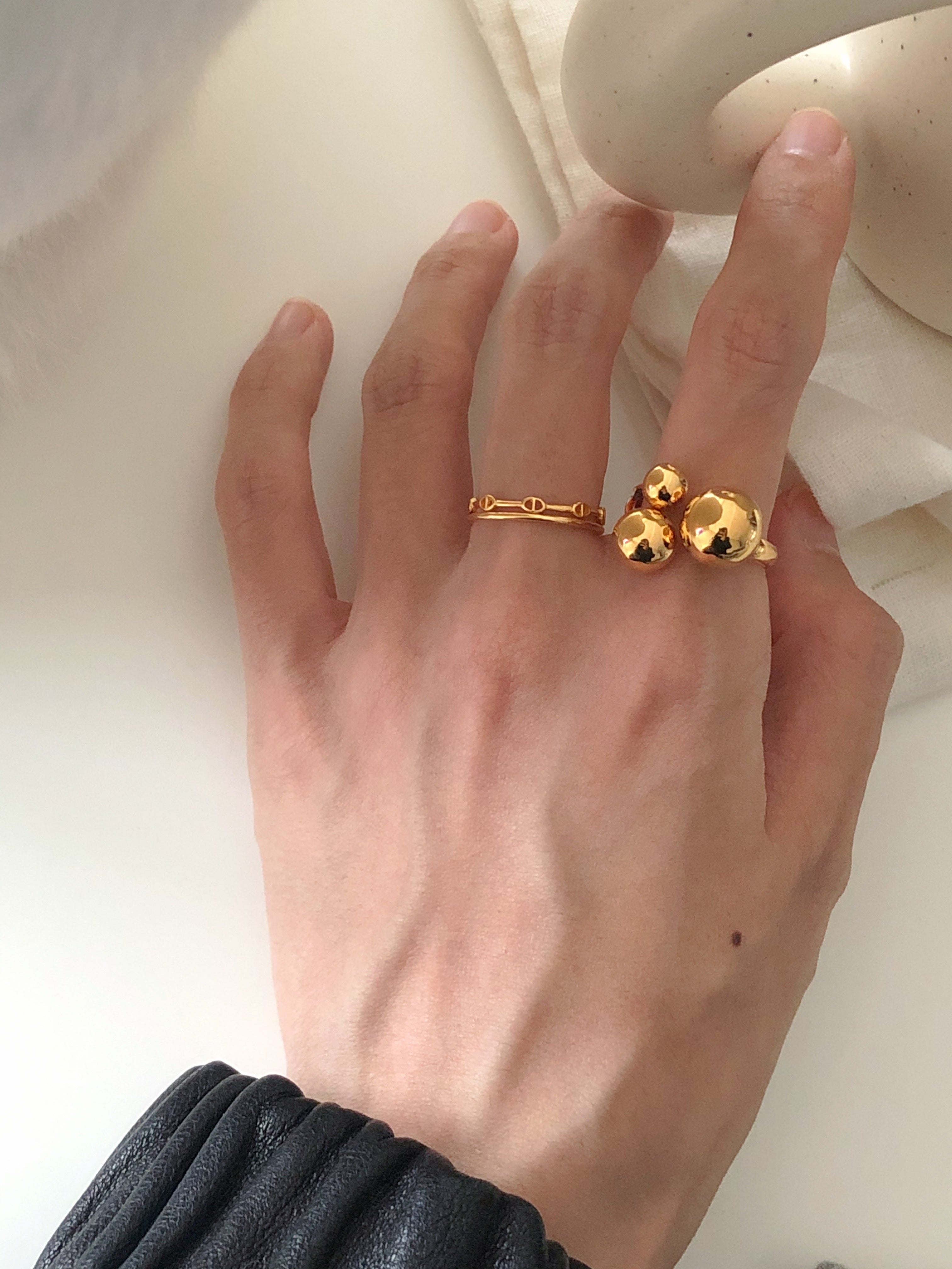 [925silver] mini chandelier ring