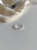 [925silver] circle cubic zirconia ring