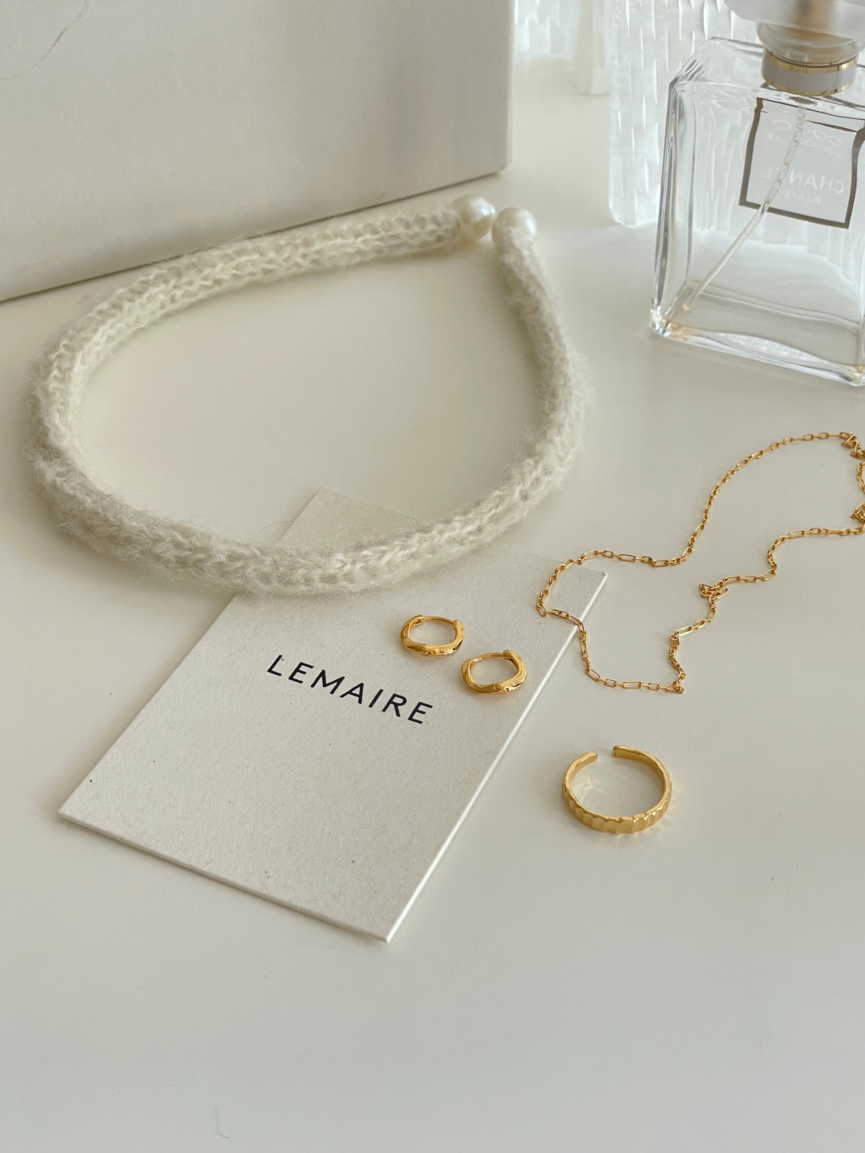 [925silver] simple wave one-touch earrings