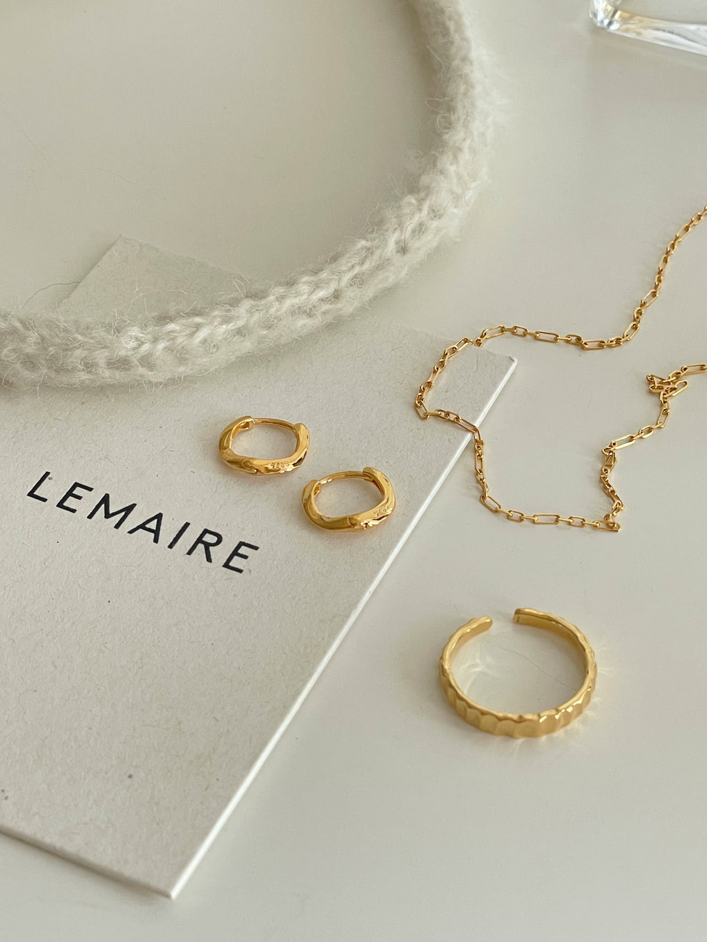 [925silver] simple wave one-touch earrings