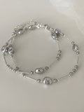 [925silver] unique silver bead pearl nacklace