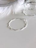 [925silver] simple wave bracelet