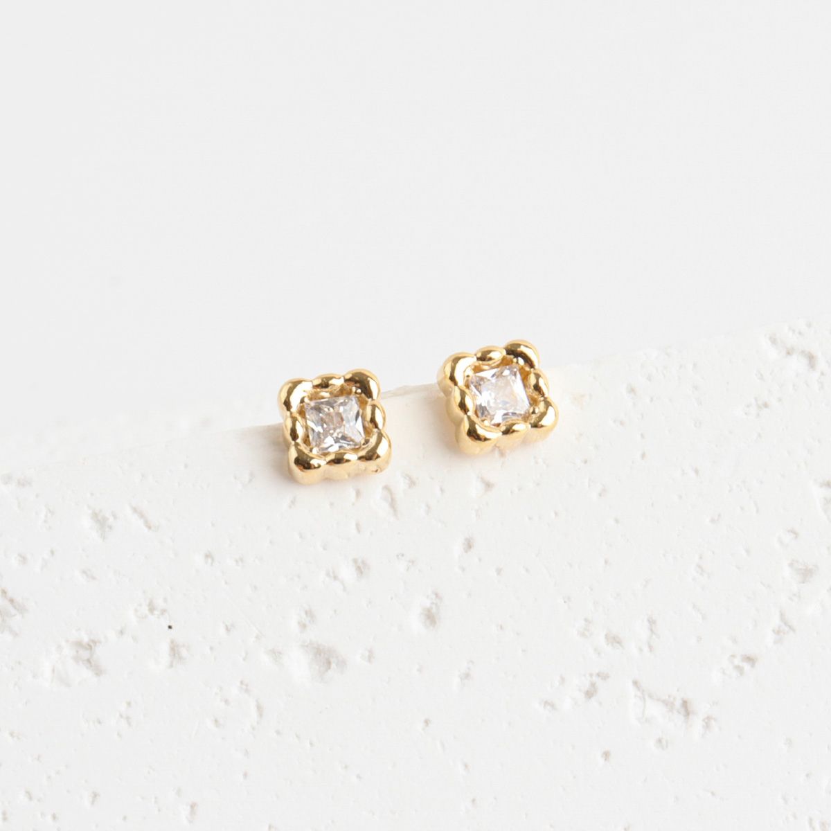 cushion cut stud earrings