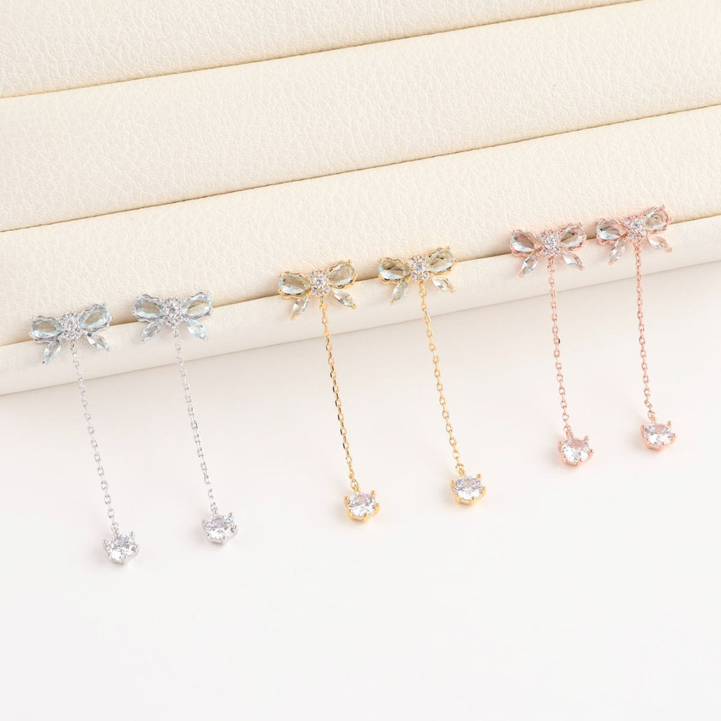 celestine ribbon earrings