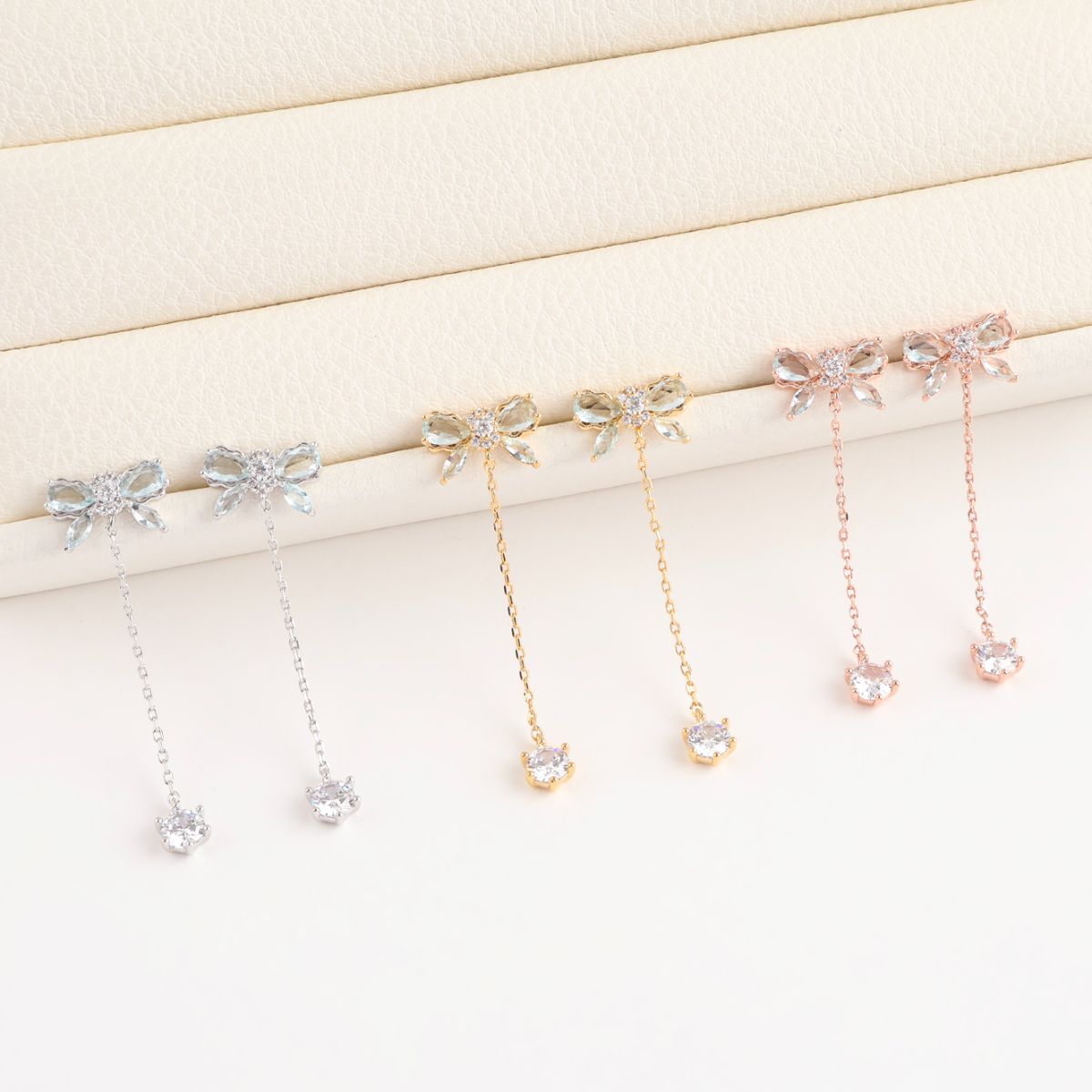 celestine ribbon earrings