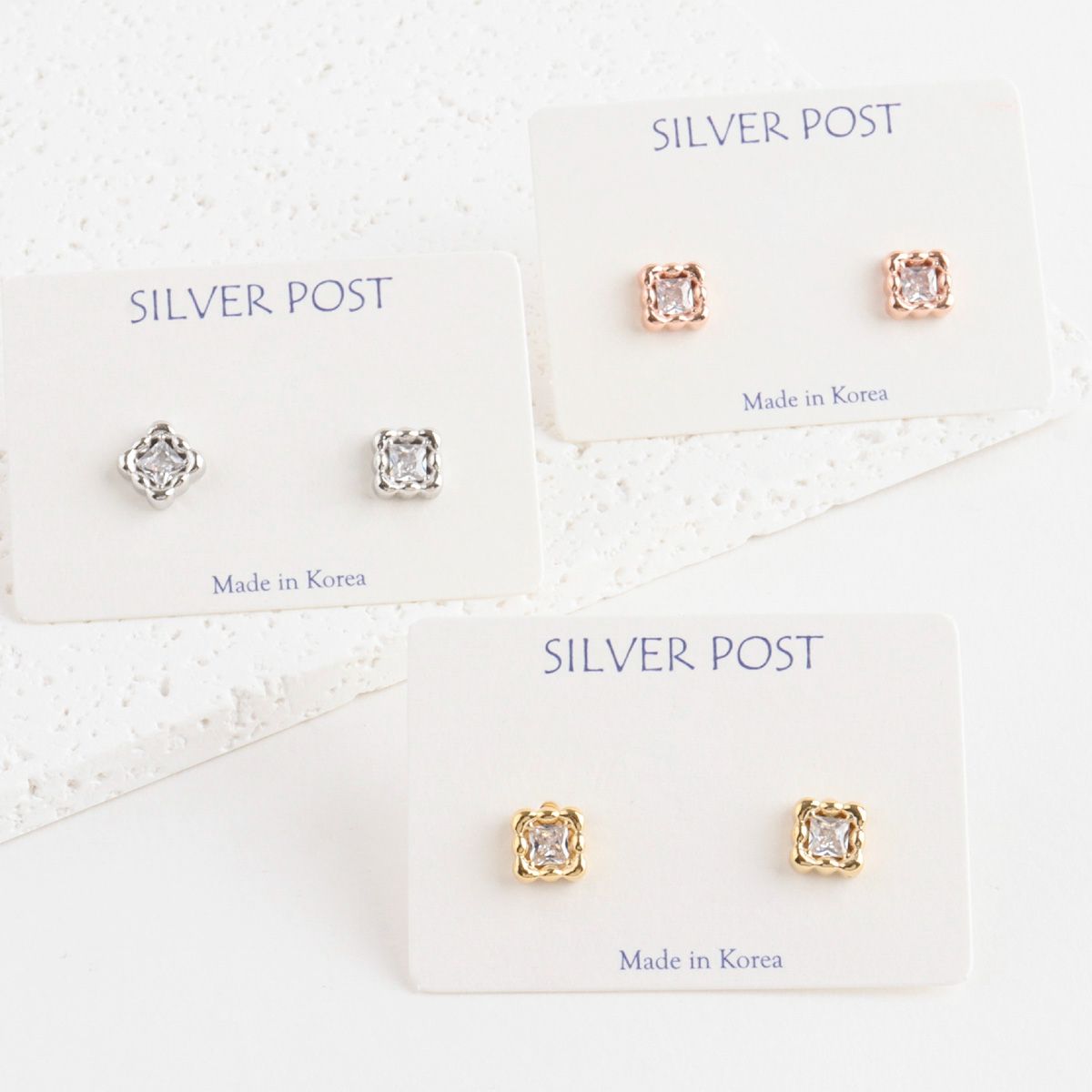 cushion cut stud earrings